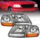 For Ford F150 Expedition 1997 1998-2004 Headlights w/Corner lights LH+RH 4PCS