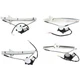 Front Rear Window Regulator Kit For 1992-1996 Toyota Camry DLX LE DX Sedan