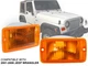 Fits Turn Signal Parking Light 2001-2006 Jeep Wrangler PAIR CH2521141 CH2520141