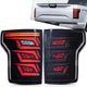 VLAND Smoked LED Tail Lights For 2015-2019 Ford F150 Pickup Sequential Animation