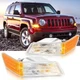 2x Front Turn Signal Light Lens for Jeep Patriot 2007-17 68004181AC 68004180AC