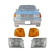 Halogen Headlights w/ Corner Lights - Fit For Ford Ranger 93-97, F37Z13008B