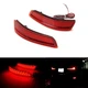 Red Lens LED Rear Bumper Reflector Tail Stop Brake Lights For 13-18 Lexus GS450h
