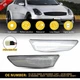 2003-2007 For Infiniti G35 Sedan White Front Bumper LED Side Marker Lights Clear