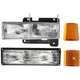 Headlight and Side Marker Kit For 1994-1999 GMC C1500 LH Fits Composite Lamps