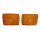 Front Turn Signal Parking Marker Lights Amber Lens For 1987-1993 Jeep Wrangler