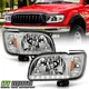 For 2001-2004 Toyota Tacoma LED DRL Headlights Built In Corner Lights Left+Right