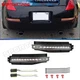 Clear 4-in-1 Sequential LED Brake Fog Lights Lamps For 2003-2009 Nissan 350Z Z33
