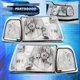 For Ford Ranger Truck 01-11 Head Lights Lamps Pair + Signal Turn Corner Chrome