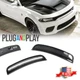 Smoked Lens LED Front Side Marker Lights White Lamps For Dodge Charger 2015-2022