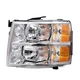 For 2007-2014 Chevy Silverado 1500 2500 3500 Chrome Headlight Left Driver Side For 2007-2014 Chevy Silverado 1500 2500 3500 Chrome Headlight Left Driver Side