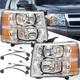 For 07-13 Chevy Silverado Clear Housing Headlights With Headlamp Wiring Harness For 07-13 Chevy Silverado Clear Housing Headlights With Headlamp Wiring Harness