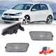 2PCS Clear Lens Front Bumper Side Marker Lights For 2010-2014 VW MK6 Golf GTI 