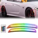 4pcs RGB  LED Front Rear Fender Side Marker Light for Dodge Charger 2015-2023