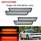 For 2008-2014 Dodge Challenger Front Rear LDE Side Marker Lights Clear Lens 4PCS For 2008-2014 Dodge Challenger Front Rear LDE Side Marker Lights Clear Lens 4PCS