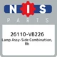 26110-VB226 Nissan Lamp assy-side combination, rh 26110VB226, New Genuine OEM Pa
