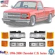 Headlights Corners Signal Lights Kit For 1995-99 Chevrolet C1500 K1500 Suburban