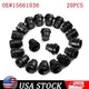 FIT FOR CHEVROLET S10 BLAZER GMC JIMMY SONOMA 20 PCS BLACK LUG NUT COVERS CAP US