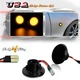 Smoked Front Side Marker Amber LED Lights For 1989-2015 Mazda MX-5 Mk1 Mk2 Mk3