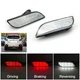CLEAR LENS LED REAR BUMPER REFLECTOR BRAKE LIGHTS FOR 13-15 SUBARU XV CROSSTREK