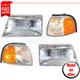 Corner Lights and Headlights kit of 4 pc for 1998-2000 Mazda B2500 SE, SX