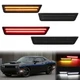 For 2008-2014 Dodge Challenger 4PCS Front Rear Bumper LED Side Marker Light Lamp