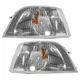 For Volvo S40/V40 Parking Signal 2001-2004 Pair Passenger and Driver Side Chrome