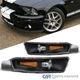 Fits 2005-2009 Ford Mustang Black Bumper Lights Signal Parking Lamps Left+Right