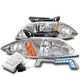 FOR 00 01 02 CHEVY CAVALIER CHROME HEADLIGHTS LAMP W/BUMPER BLUE LED DRL+HID KIT FOR 00 01 02 CHEVY CAVALIER CHROME HEADLIGHTS LAMP W/BUMPER BLUE LED DRL+HID KIT