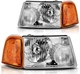 Headlights Assembly Compatible with 2001-2011 Ford Ranger Headlamp Replacement C
