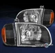 FOR 00-04 TOYOTA TUNDRA REGULAR/ACCESS CAB PICKUP HEADLIGHT W/CORNER LAMP BLACK