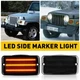 Fits 1997-2006 Wrangler Jeep TJ Car Auto Bumper LED Side Light Marker Amber Lamp
