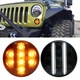 Front LED Turn Signal & Daytime Running Lights for Jeep Wrangler JK JKU 2007-18
