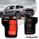 VLAND Smoked LED Tail Lights Assembly w/Red Turn Signal For 2015-2020 Ford F-150