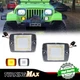 2X Front LED Turn Signal Parking Marker Lights Clear For 1987-1995 Jeep Wrangler