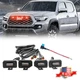 For 2020-2022 Toyota Tacoma TRD Sport Offroad Raptor Style Red LED Grille Lights