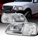 Fit 1997-2003 Ford F150 1997-2002 Expedition Headlights+Corner Signal Lamps 4PC