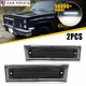 Pair LED Front Side Marker Signal Lights White For 81-91 GMC Chevy Pickup Truck