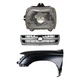Fender Kit For 97 Toyota Tacoma RWD Primed Front Driver Side With Headlight