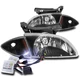 FOR 00 01 02 CHEVY CAVALIER HEADLIGHTS HEADLAMP LAMP W/CORNER+10K HID KIT BLACK FOR 00 01 02 CHEVY CAVALIER HEADLIGHTS HEADLAMP LAMP W/CORNER+10K HID KIT BLACK