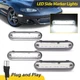 Clear Front + Rear LED Side Marker Light For Mazda Miata MX-5 1990-2005 4PCS NEW