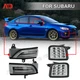 For Subaru WRX STI 15-18 LED Turn Signal Lamp Sequential Side Mirror Lamp Kit 4X