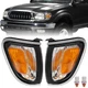 2PC Side Marker Corner Parking Lights Turn Signal Chrome For Toyota Tacoma 01-04