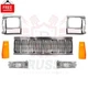 New Front Grille Headlamp Door Signal marker Lights Fits 1991-1996 Jeep Cherokee