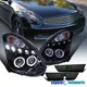 Fits 2003-2007 Infiniti G35 Coupe LED Halo Headlights+Side Marker Glossy Black