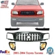 Front Grille Assembly + Corner Lights + Filler Trims For 2001-2004 Toyota Tacoma