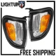 2001-2004 TOYOTA TACOMA Left Right Pair Grey Trim Park Turn Signal Lights