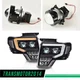 Fit For 2009-2014 Ford F150 Double LED DRL Projector Headlights Headlamps 1Pair