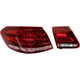 Tail Light Set For 2015-2016 MB E350 E300 LH Inner Outer Red Lens CAPA Assembly