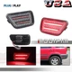 [PLUG & PLAY] For 1997-2001 Honda Clear Red LED Rear Bumper Side Marker Lights
